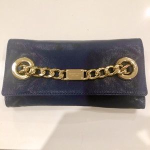 Michael Kors Navy Clutch